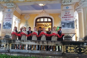 The opening ceremony of the exhibition 