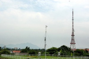 A weather station of the National Centre for Hydro-meteorological Forecasting's chapter in northern Tuyen Quang province (Photo: VNA)