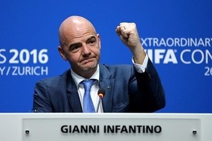 Gianni Infantino, president of the world football governing body FIFA will visit Vietnam on February 8 (Photo: AFP)