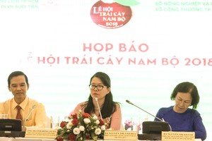 At the press conference of the 14th Southern Fruit Festival  (Photo: Dinh Du)