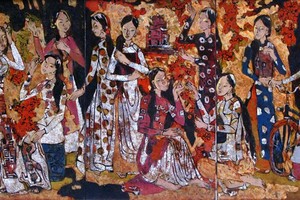 A painting by artist Le Xuan Chieu