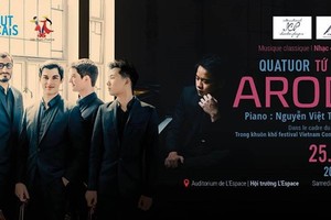 "Golden piano boy”, the Paris-based Arod Quartet to perform in Hanoi