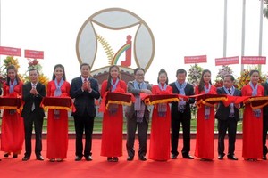 At the inauguration ceremony