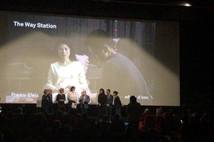 At the award ceremony