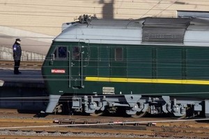 It was not known whether Kim Jong-un was on board the train. (Source: AFP)