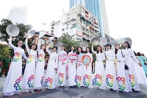 Contestants of the Charming Ao Dai Contest
