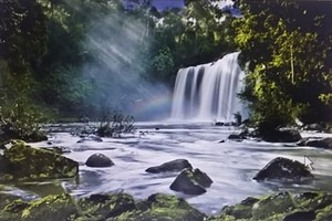 Kon Lok Waterfall, one of the most beautiful tourist spots in Kbang District, the Central Highlands province of Gia Lai (Photo: dulichpleiku.gialai.gov.vn)