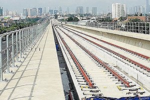 The Ho Chi Minh City's first metro line Ben Thanh-Suoi Tien construction project