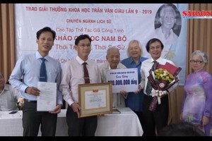 At the award ceremony