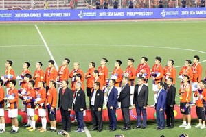 Vietnam defeated Indonesia 3-0 to become the champion of the 30th SEA Games men’s football in the Philippines on December 10. (Photo: Sggp)