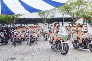 The police force in HCM City has launched an action month to ensure security, social order and safety (Photo: hcmcpv.org.vn)