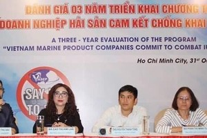 Delegates share opinions at the workshop (Source: VNA)