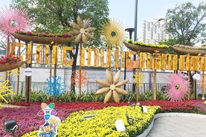The opening ceremony of the 2021 Nguyen Hue Flower Street, which was scheduled to take place on February 9 (the 28th day of the last lunar month) has been cancelled. (Photo: SGGP)