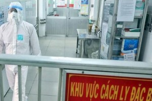 An isolation area in HCMC Hospital for Tropical Diseases