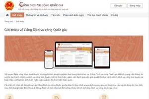 The National Public Service Portal (Photo: VNA)