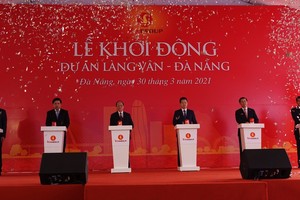 At the groundbreaking ceremony (Photo: SGGP)