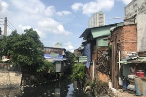 A polluted canal in HCMC