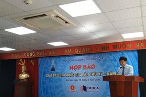 Permanent Deputy Chairman of the Vietnam Journalists Association Ho Quang Loi (Photo: VNA)