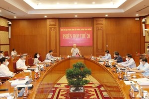 General Secretary of the Communist Party of Vietnam Nguyen Phu Trong addresses the meeting (Photo: VNA)