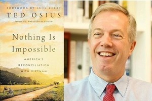 Book named “Nothing is Impossible: America’s Reconciliation with Vietnam” by former US Ambassador to Vietnam Ted Osius (Photo: VNA)
