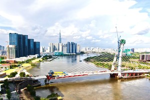 Many major projects in HCMC have been completed in rush amid complicated Covid-19 situation. (Photo: SGGP)