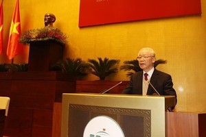 Party General Secretary Nguyen Phu Trong addresses the conference (Photo: VNA)