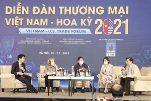 The forum was jointly held by the Vietnamese Ministry of Industry and Trade, the American Chamber of Commerce in Hanoi, and the US-ASEAN Business Council. (Photo: VNA)
