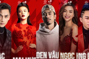 Isaac, Van Mai Huong, Den Vau, Ho Ngoc Ha and Tung Duong