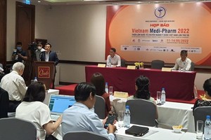 At the press conference of the 29th Vietnam International Medical and Pharmaceutical Exhibition 
