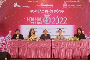 At the press conference of Miss Vietnam 2022 beauty contest