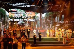 A concert commemorating war invalids, martyrs day is held on Con Dao Island in 2020.