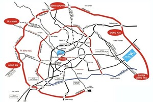 Map of  three Ring Road 4