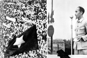 The Proclamation of Independence of the Democratic Republic of Vietnam is written by President Ho Chi Minh, and announced in public at the Ba Đình Square in Hanoi on September 2, 1945.