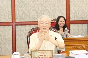 Party General Secretary Nguyen Phu Trong at the meeting (Photo: VNA)