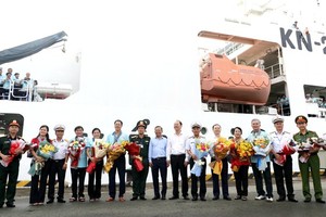 At the send-off ceremony