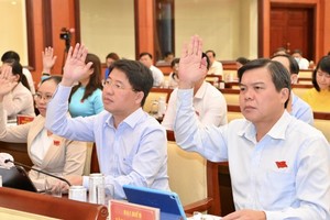 Deputies of the HCMC People’s Council approve 10 important resolutions.