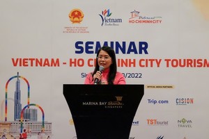 Nguyen Thi Anh Hoa, director of HCMC’s Department of Tourism, speaks at the event. (Photo: VNA)