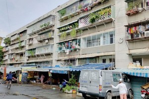 ​An old apartment building in HCM