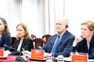 The United States Agency for International Development (USAID) delegation at the event. (Photo: VNA)