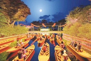 Design of Sa Dec flower river