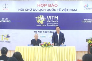 At the press conference of Vietnam International Travel Mart (VITM) 2023 which is held in Hanoi on March 28 (Photo: SGGP)