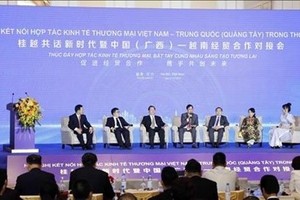 A conference on Vietnam - China (Guangxi) trade and economic cooperation in the new era is held on March 31. (Photo: VNA)