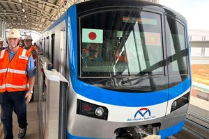 HCMC's metro line 1 will be put it into operation this year. (Photo: SGGP)
