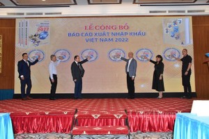 At the ceremony to announce the report (Photo: VNA)