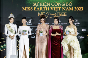 At the press conference of Miss Earth Vietnam 2023
