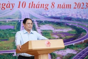 Prime Minister Pham Minh Chinh speaks at the meeting. (Photo: VNA)