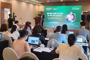 A press conference announcing the ProPak Vietnam 2023 is held in Hanoi on August 16. (Photo: VNA)