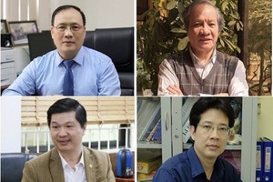 Scientists Nguyen Dinh Duc, Pham Hung Viet, Le Hoang Son and Tu Binh Minh (from left to right, from top to bottom) (Photo: laodong.vn)