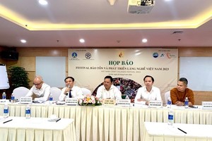 At the press conference (Photo: VNA)