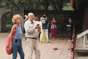 Hanoi sees a fourfold increase in the number of international visitors. (Photo: SGGP)